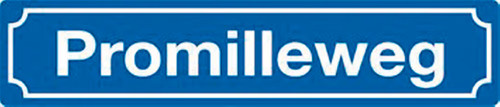 Cartello stradale per mille