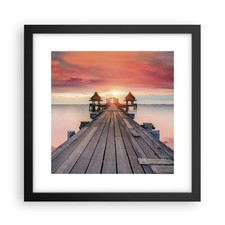 Poster 30x30cm Ponte legno