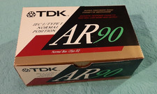 TDK AR 90 ES  10 PACK Blank Audio Cassette Tape SEALED NOS NEW  CIRCA 1988 ORIG.