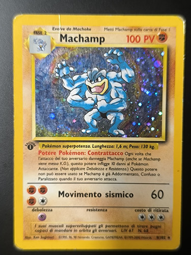 Carta pokemon machamp 102 - carta,