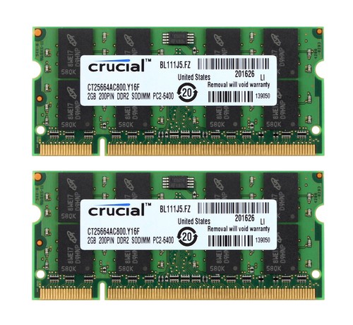 Crucial 2 gb ddr2 800 - crucial, x