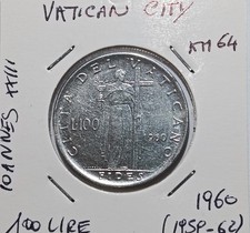 Città del vaticano 100 - 100, lire