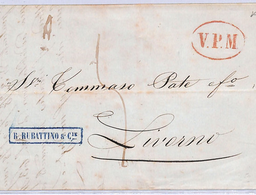 Italia posta marittima 1852 - marittima,