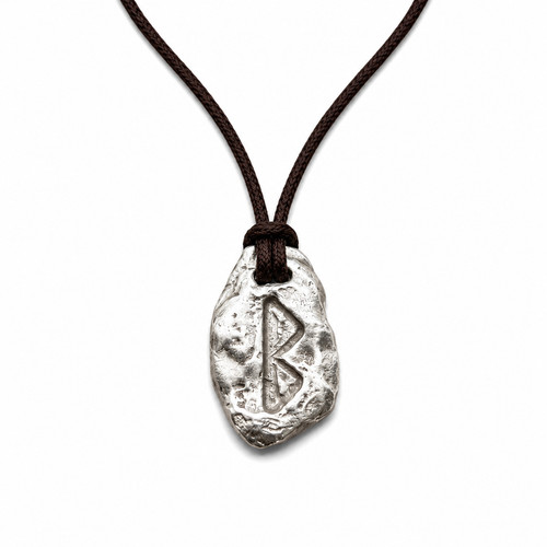 Ciondolo runa berkana ᛒ - ciondolo,
