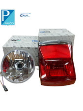 FARO FANALE ANTERIORE E STOP POSTERIORE ORIGINALI PIAGGIO VESPA PX FRENO A DISCO