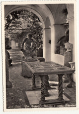 FG01047 - NAPOLI CAPRI - ANACAPRI SAN MICHELE HERMES E TAVOLO VIAGGIATA 1955