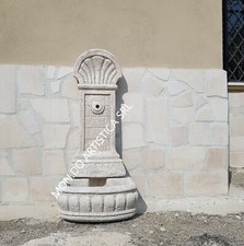 FONTANA A MURO DA PARETE PER ESTERNO GIARDINO H 96 CM IN CEMENTO MARMO PIETRA