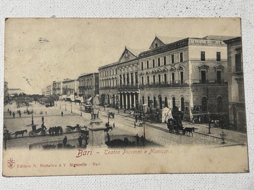 Cartolina bari teatro piccinni - bari,