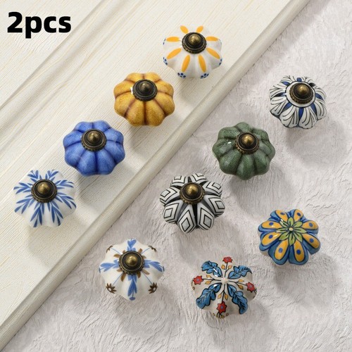 2pz pomelli zucca - 2pz, ceramica
