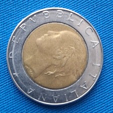 ERRORE DI CONIO 500 LIRE 1987