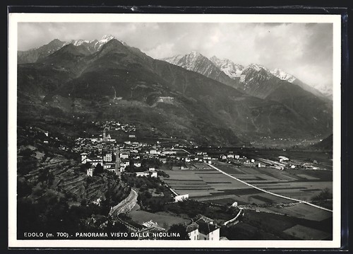 Cartolina edolo panorama - edolo,,