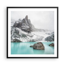 Poster 60x60cm Montagne Lago