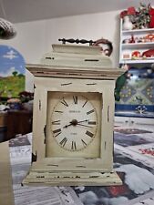 Orologio Da Appoggio In Legno Bianco Stile Vintage