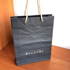 shopping bag BVLGARI busta carta shopper bustina acquisti watch case bulgari oro