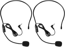 2Pcs Microfono Cuffie Mic