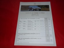 MERCEDES S210 Classe E Modelli