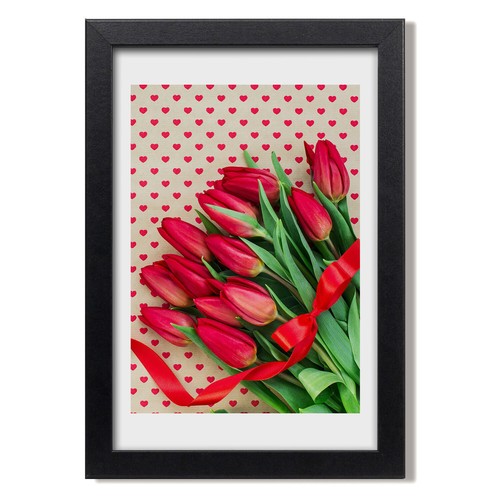 Quadro tulup mdf - quadro, incorniciato