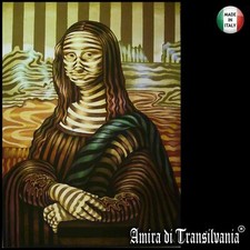 Monnalisa Gioconda Mona Lisa Quadro Dipinto Pittura Figurativa Decorativa Stampa