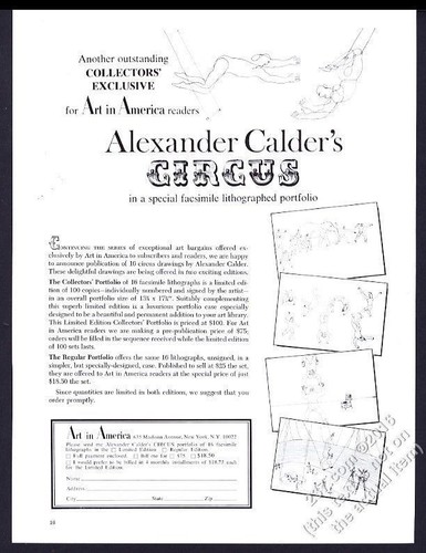 1965 alexander calder circus - 1965,
