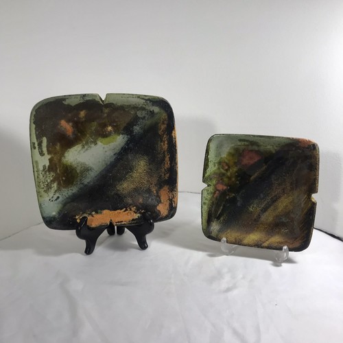 Coppia posacenere ceramica