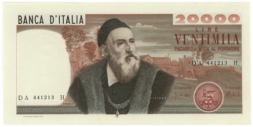 20000 lire banca italia - lire,