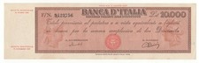 10000 LIRE TITOLO PROVVISORIO MEDUSA EMISSIONE  12/06/1950  SPL
