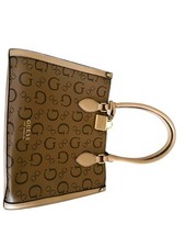 GUESS Brown Beige Logo Tote