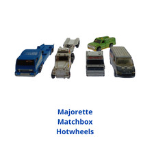 Lotto 6 Modellini Camion Furgoni Majorette scala 1.67 1.87 1.100 da restauro