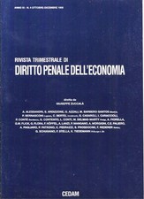 Rivista trim. di - DIRITTO PENALE DELL ' ECONOMIA - ANNO XI N 4 OTT - DIC 1998