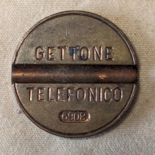 Gettone telefonico 6908 senza - telefonico,