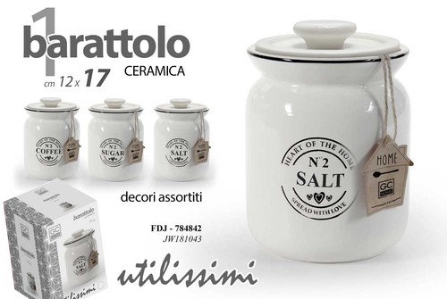 Barattolo sale zucchero caffè
