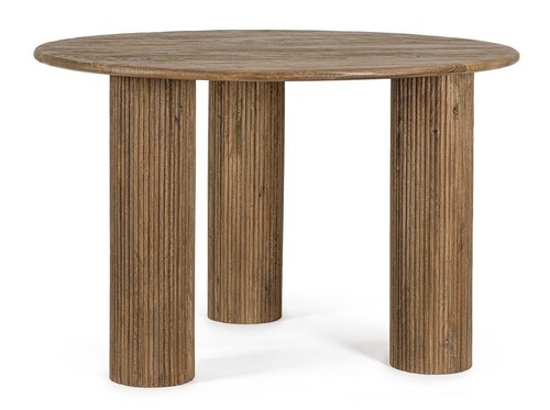 Tavolo tondo ferro - tondo, legno