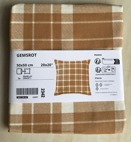 Copricuscino quadri beige a - a,