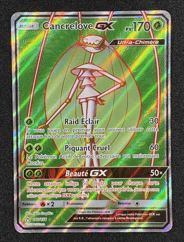 Carte pokémon cancrelove gx - cancrelove,