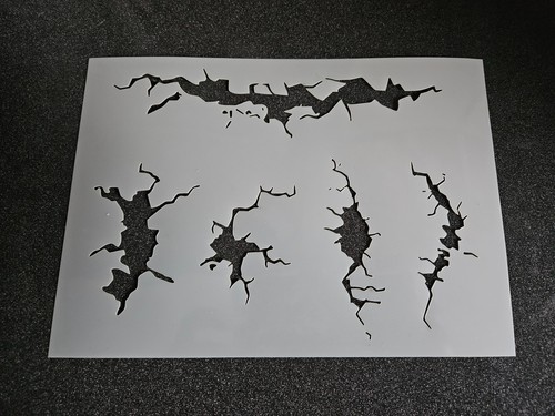 Stencil crepe parete - crepe, da