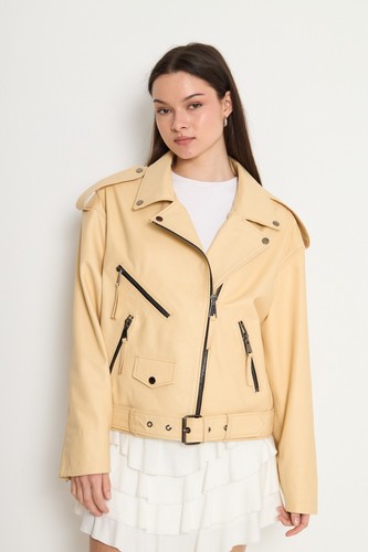 Giacca biker donna - , beige