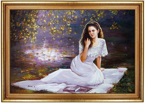 Quadro olio bella - quadro,