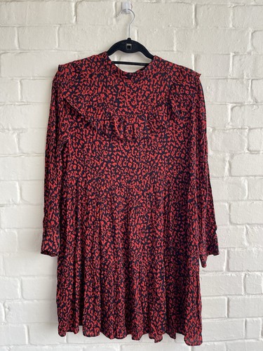 Mini abito zara ruffle rosso - mini,