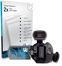 Bruni 2x Proteggi Schermo per Sony NEX-VG30EH Pellicola Protettiva