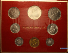 NL* PAPA GIOVANNI XXIII Divisionale 1962 IV 8 Valori con 500 Lire Argento FDC