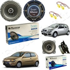 kit 4 casse phonocar altoparlanti anteriore posteriore fiat punto 188 +connettor