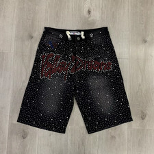 Pantaloncini Jeans Larghi Neri