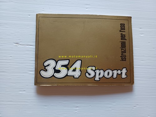 Benelli 354 sport 1979 manuale - benelli,