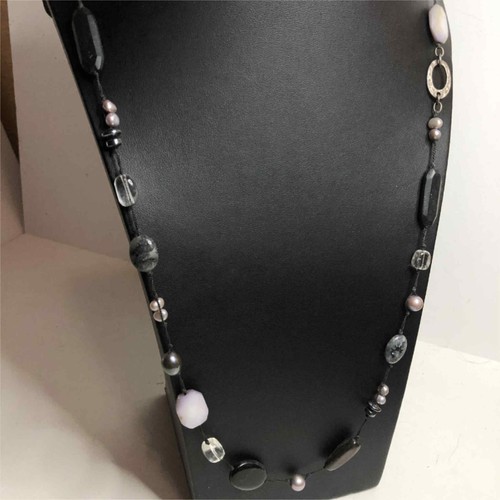Collana perle calcedonio - di,