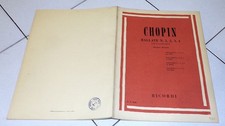 Spartito CHOPIN Ballate n. 1, 2, 3, 4 per PIANOFORTE - Ricordi 1956 PIANO