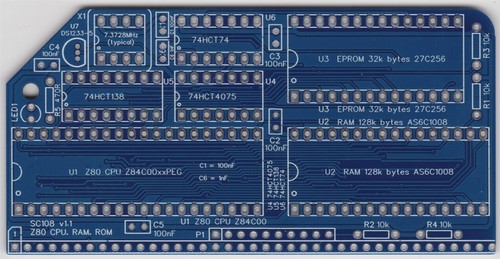 Rc2014 sc108 z80 cpu ram - -,