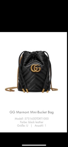Gucci marmont mini bucket - gucci,