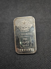 1981 senza bordo rovescio # stampa ENGELHARD 1 oz ARGENTO FOGLIA ACERO LINGOTTO 15k conio