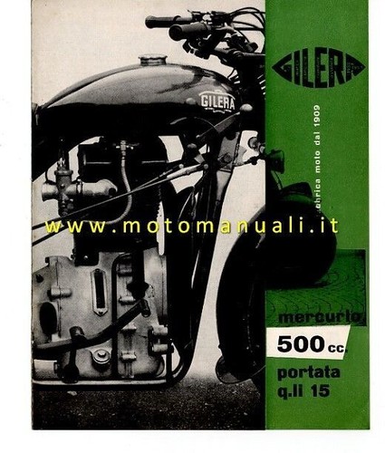 Gilera 500 mercurio motocarro - gilera,