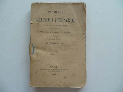 Epistolario giacomo - epistolario, di